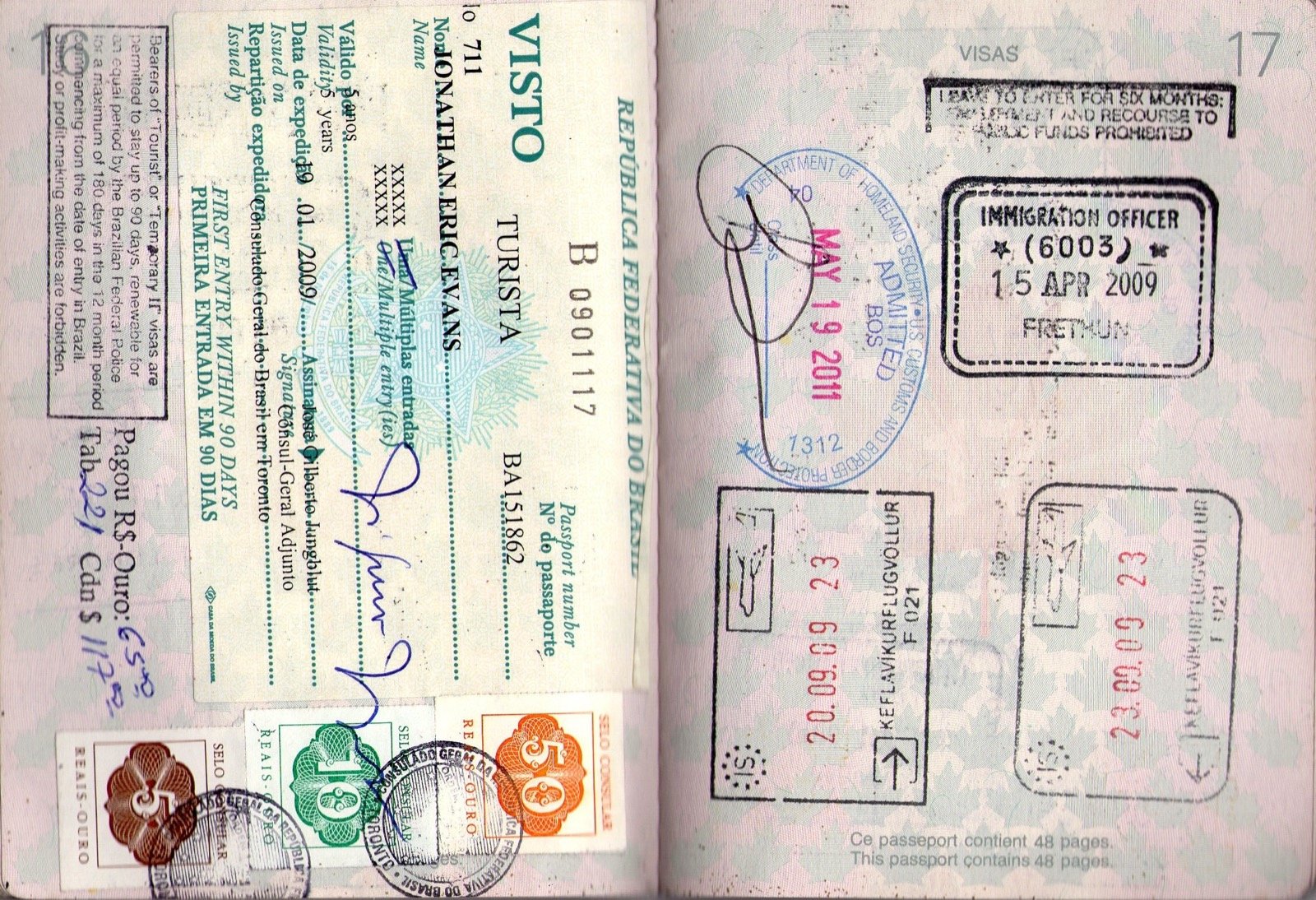 Hộ chiếu và giấy tờ xin visa